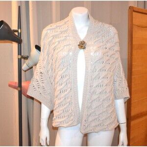 Cashmere Sweater Wrap Shawl Buff Neiman Marcus Exclusive